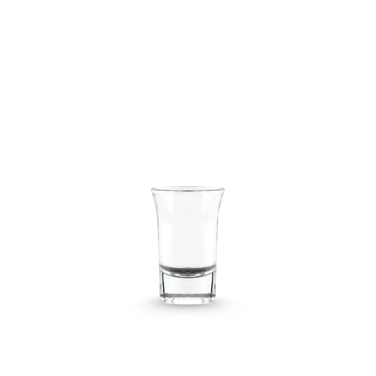 caballitos de vidrio chicos para fiesta en fondo blanco