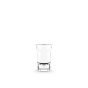 caballitos de vidrio chicos para fiesta en fondo blanco