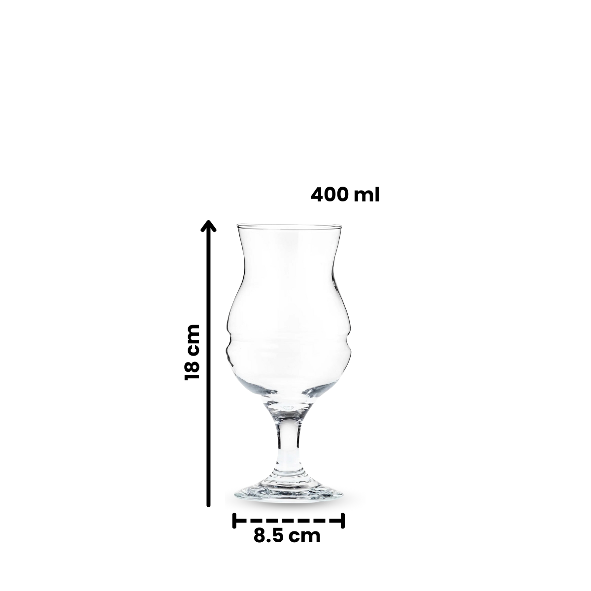 Sommelier Ale 400 - Juego de 6 Copas de Vidrio para Cerveza.