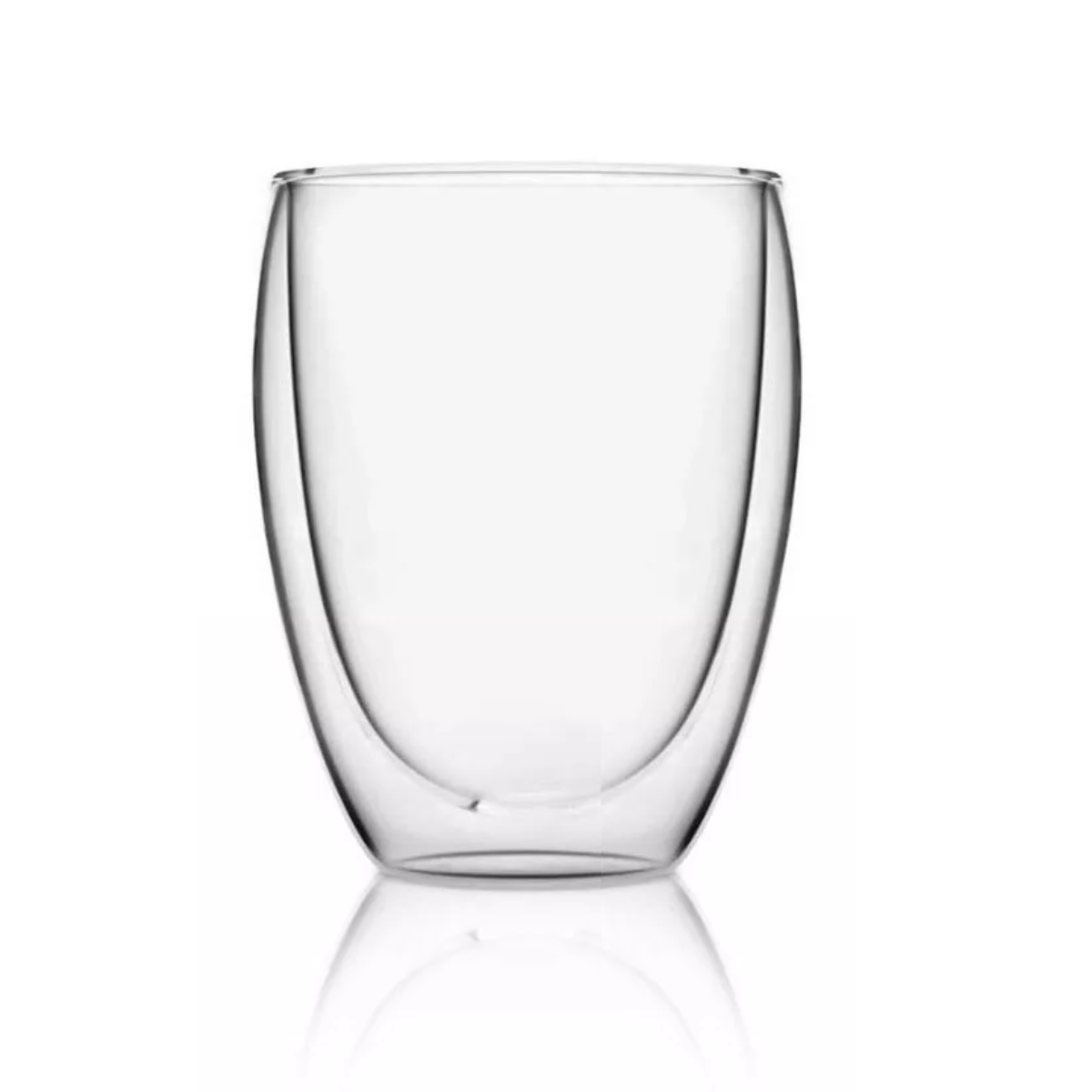 Vaso Doppio de 350 de vidrio de doble pared para bebidas calientes o frías