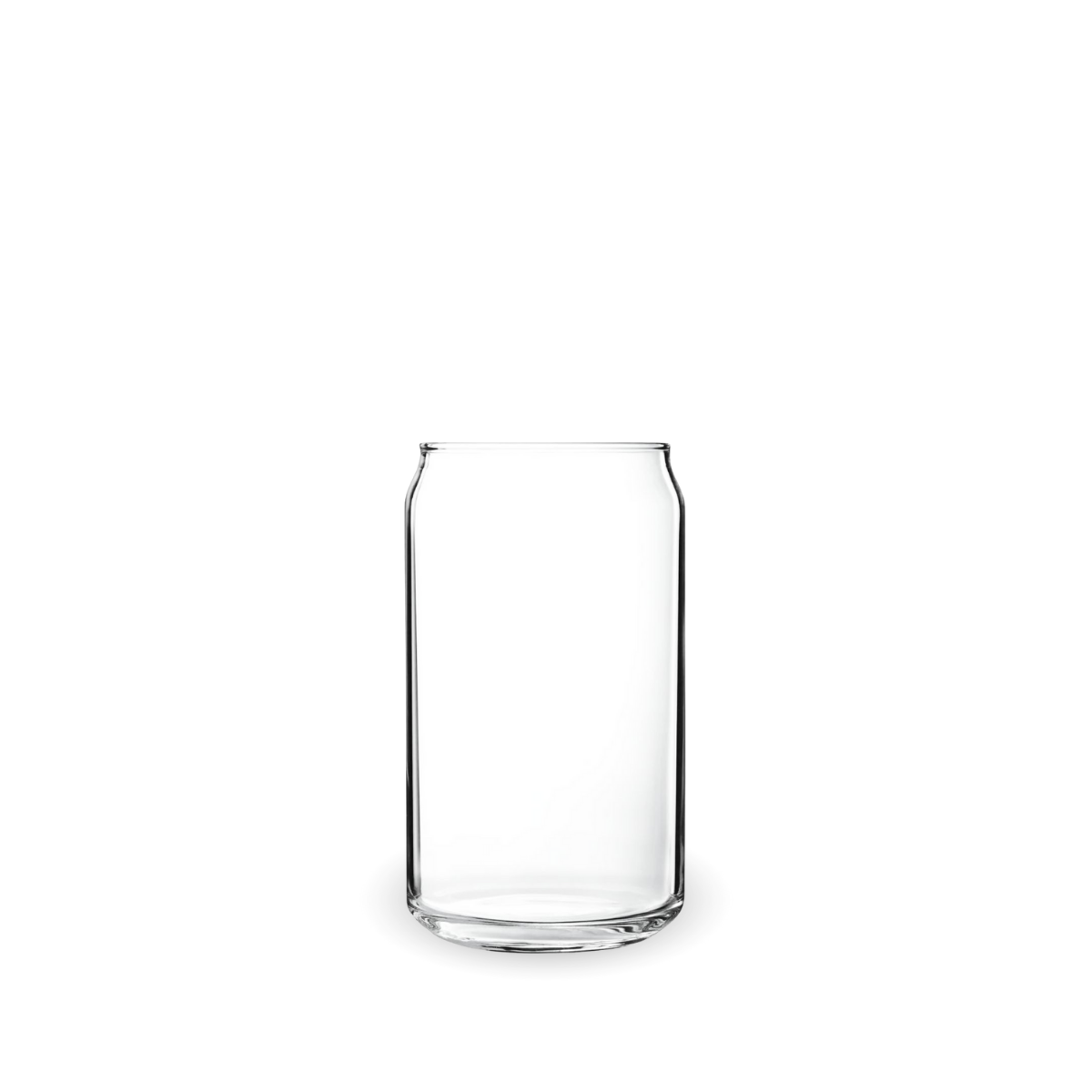 Vaso lata alto de vidrio ideal para bebidas frías y refrescos