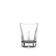 Vaso Look de vidrio transparente de 310 ml con diseño moderno y base sólida