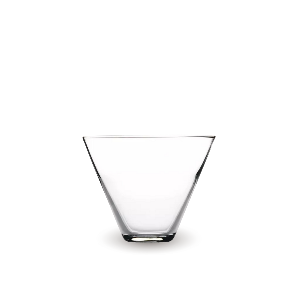 Vaso Luxor de vidrio transparente de 251 ml con diseño elegante y estilizado