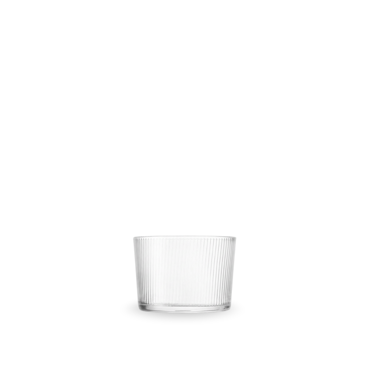 Vaso Some Lines de vidrio de 220 ml con diseño de líneas verticales