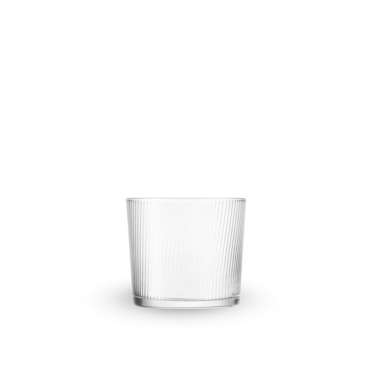 Vaso Some Lines de vidrio de 280 ml con relieve de líneas finas