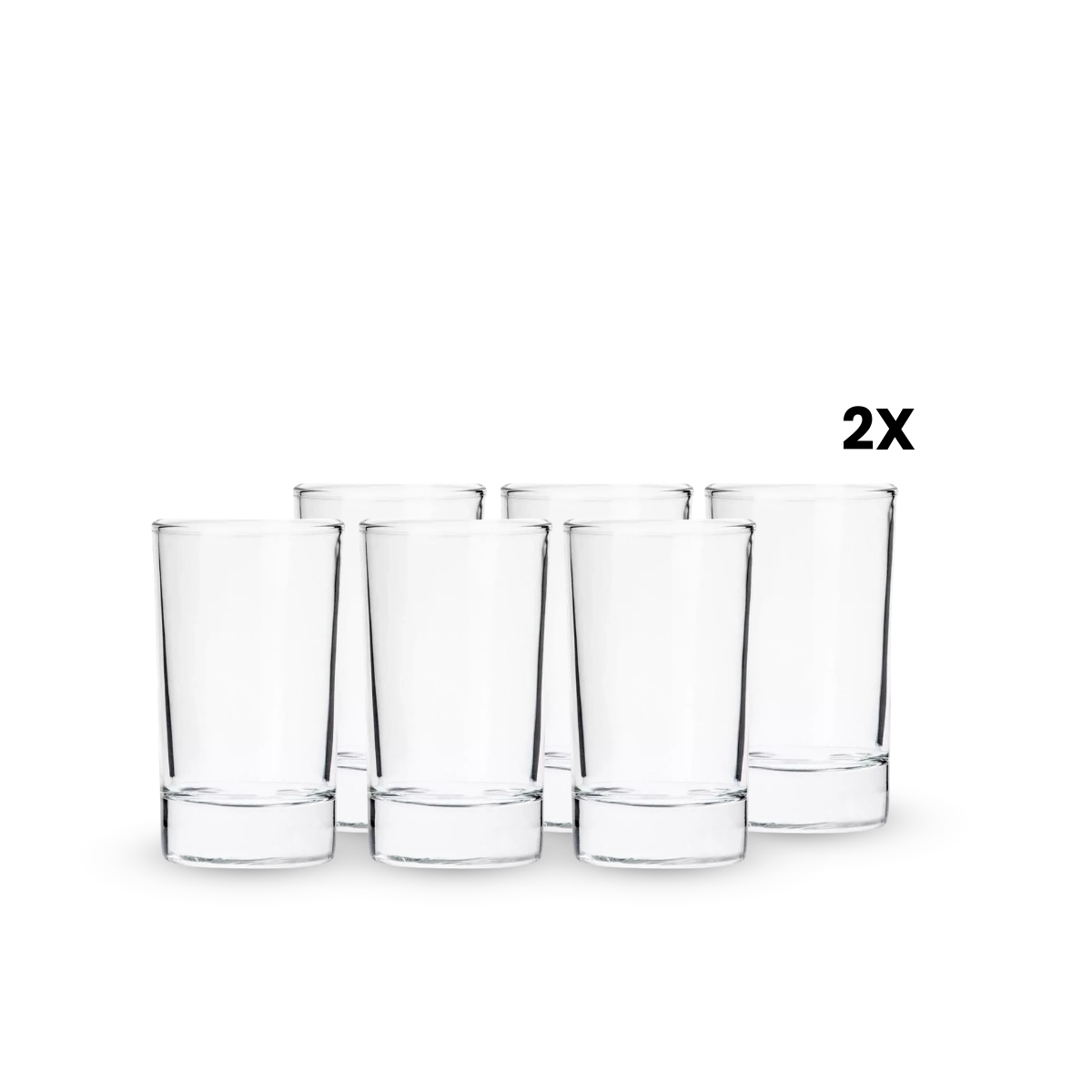 Juego de 12 vasos Stelvio 250 ml de vidrio transparente
