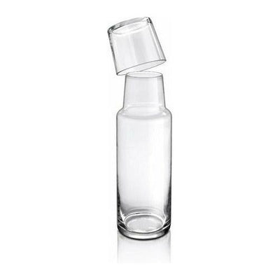 Olimpia - Botella de Vidrio con Vaso Tipo Polka