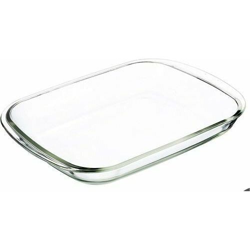 Igloo Jamonera - Contenedor Rectangular  de Vidrio con Tapa Azul.