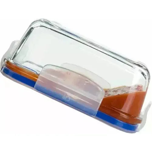 Superblock Contendor 830 Ml Recipiente de Vidrio Cuadrado Para Almacenamiento Alimentos Hogar Y Cocina Lunch Tupper