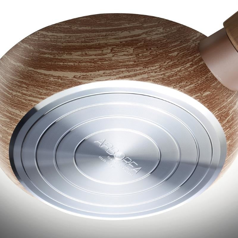 Arborea - Olla de Aluminio con Recubrimiento acabado tipo Madera.