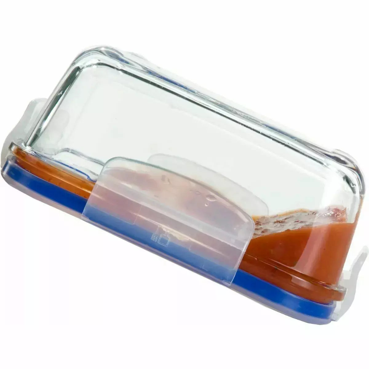 Superblock Contendor 380 Ml Recipiente de Vidrio Cuadrado Para Almacenamiento Alimentos Hogar Y Cocina Lunch Tupper