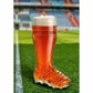 "Boot Soccer 0.5" Juego de 4 Vasos Cerveceros.