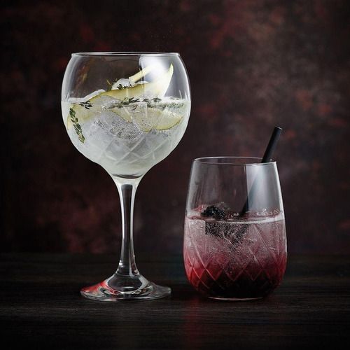 Rococo - Juego De 6 Copas Vidrio Para Gin.