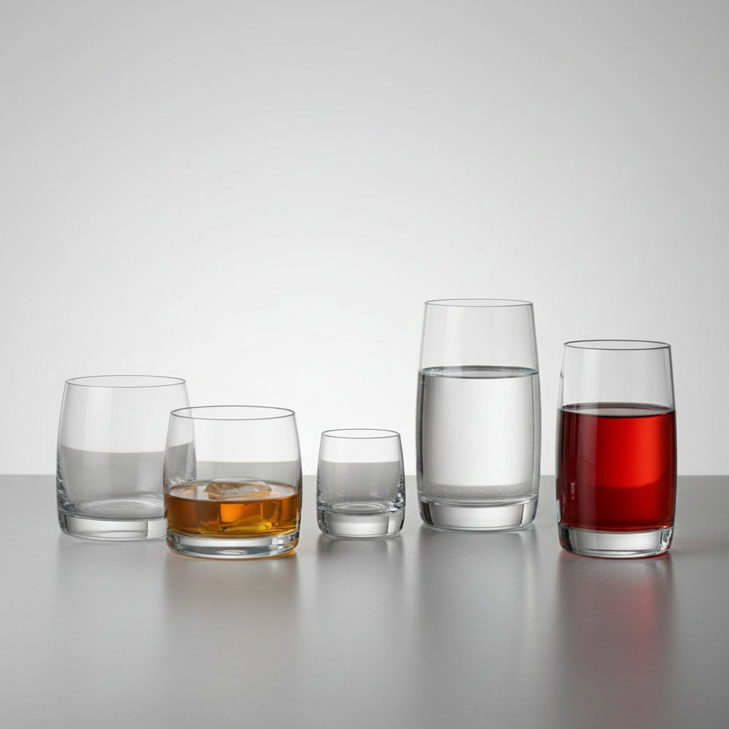 Pavo – Vasos de Vidrio Estilizados para Vino y Cócteles