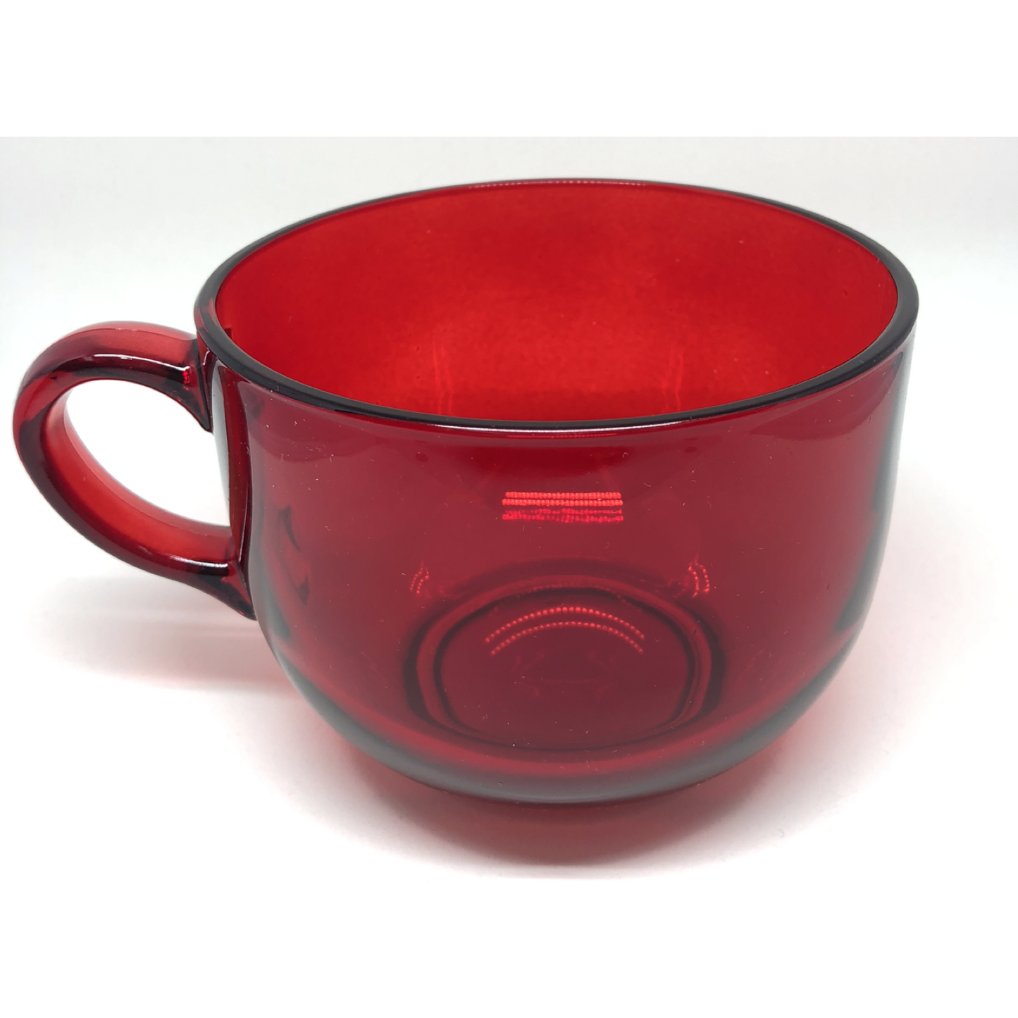 "Borgo Tazzota " Juego de 6 Tazas  Jumbo de Vidrio de color .