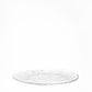 Borgonovo Oak - Juego de 6 Platos de Vidrio 32 cm de Diámetro Platos Redondos de Postre Transparentes Restaurante Hogar Cocina