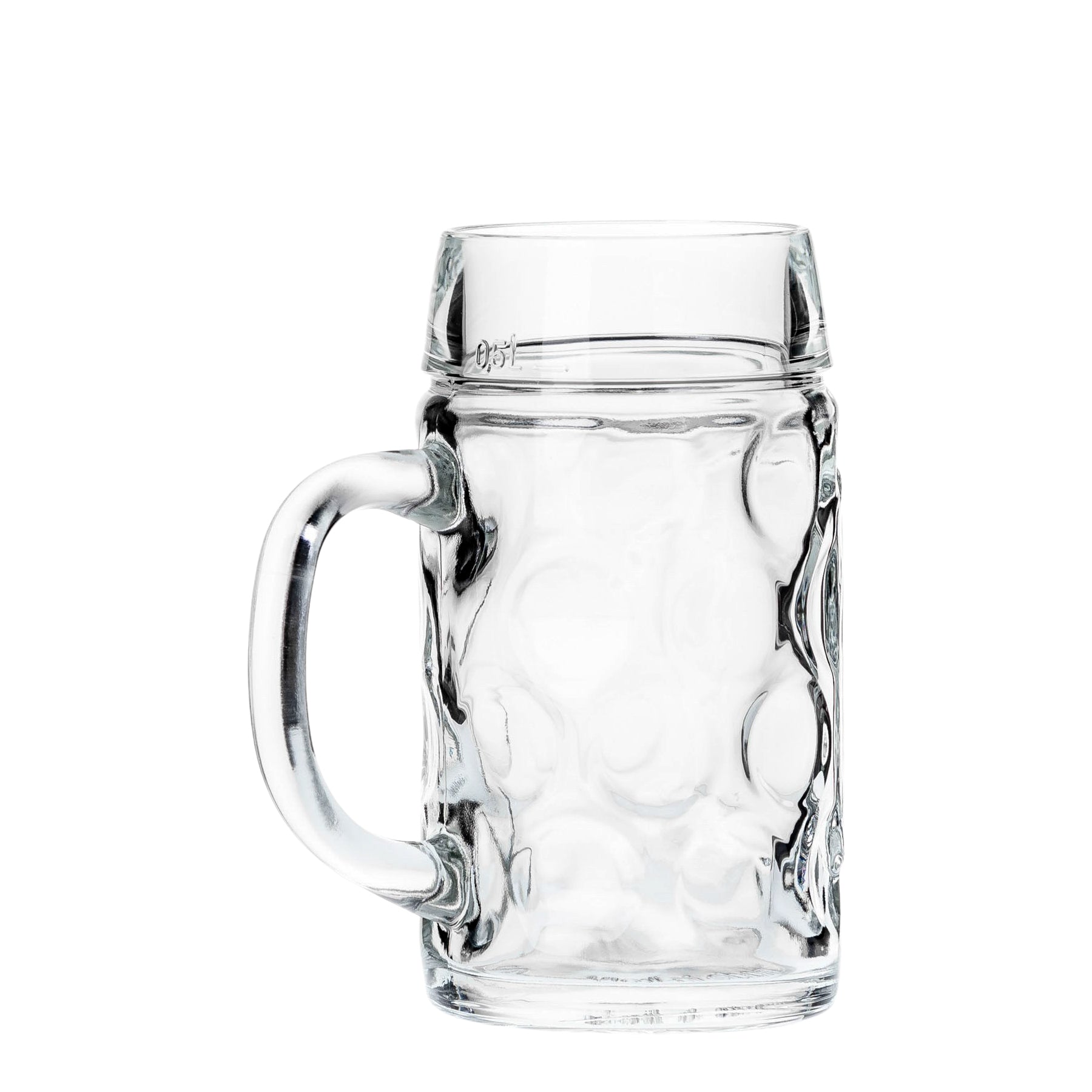 Tarro con asa de vidrio Don para cerveza fría de medio 500 ml