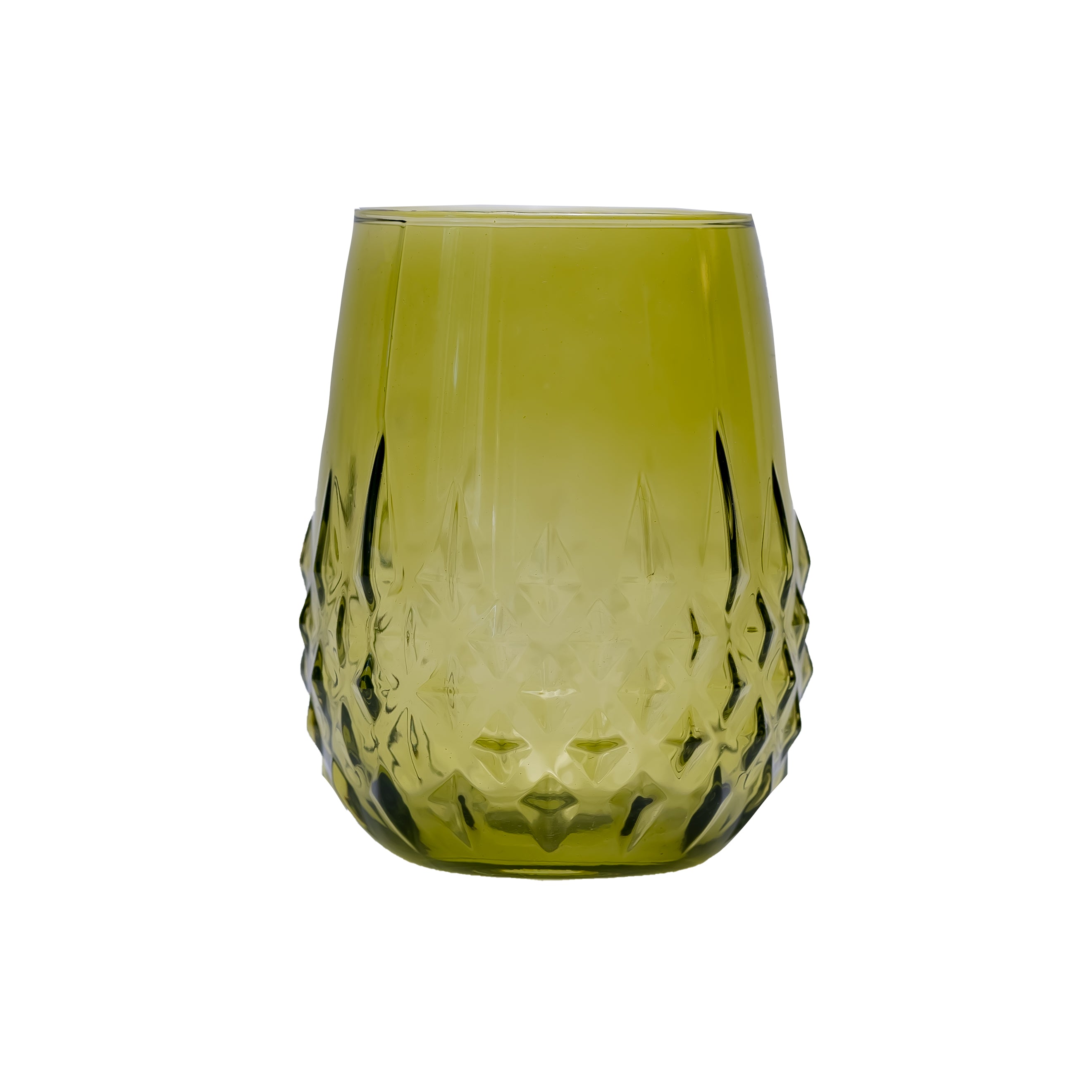 Gaudi Colors - Juego De 6 Vasos De Vidrio Pintado