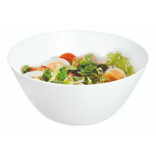 Luminarc Zelie - Cuenco de 24 cm Bowl Ensaladera De Vidrio Opal Moderno
