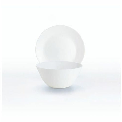 Luminarc Zelie - Cuenco de 24 cm Bowl Ensaladera De Vidrio Opal Moderno