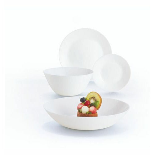 Luminarc Zelie - Cuenco de 24 cm Bowl Ensaladera De Vidrio Opal Moderno