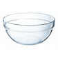 Luminarc - Bowl de Vidrio, Tazón sin Tapa, Cuenco Apilable Transparente para Ensaladas, Guisados 23 cm